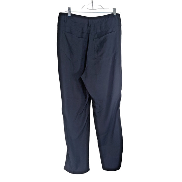 BCBGeneration Black Tapered Pants Women's Medium Minimalist Neutral - Picture 2 of 8